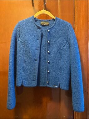 Blue wool jacket